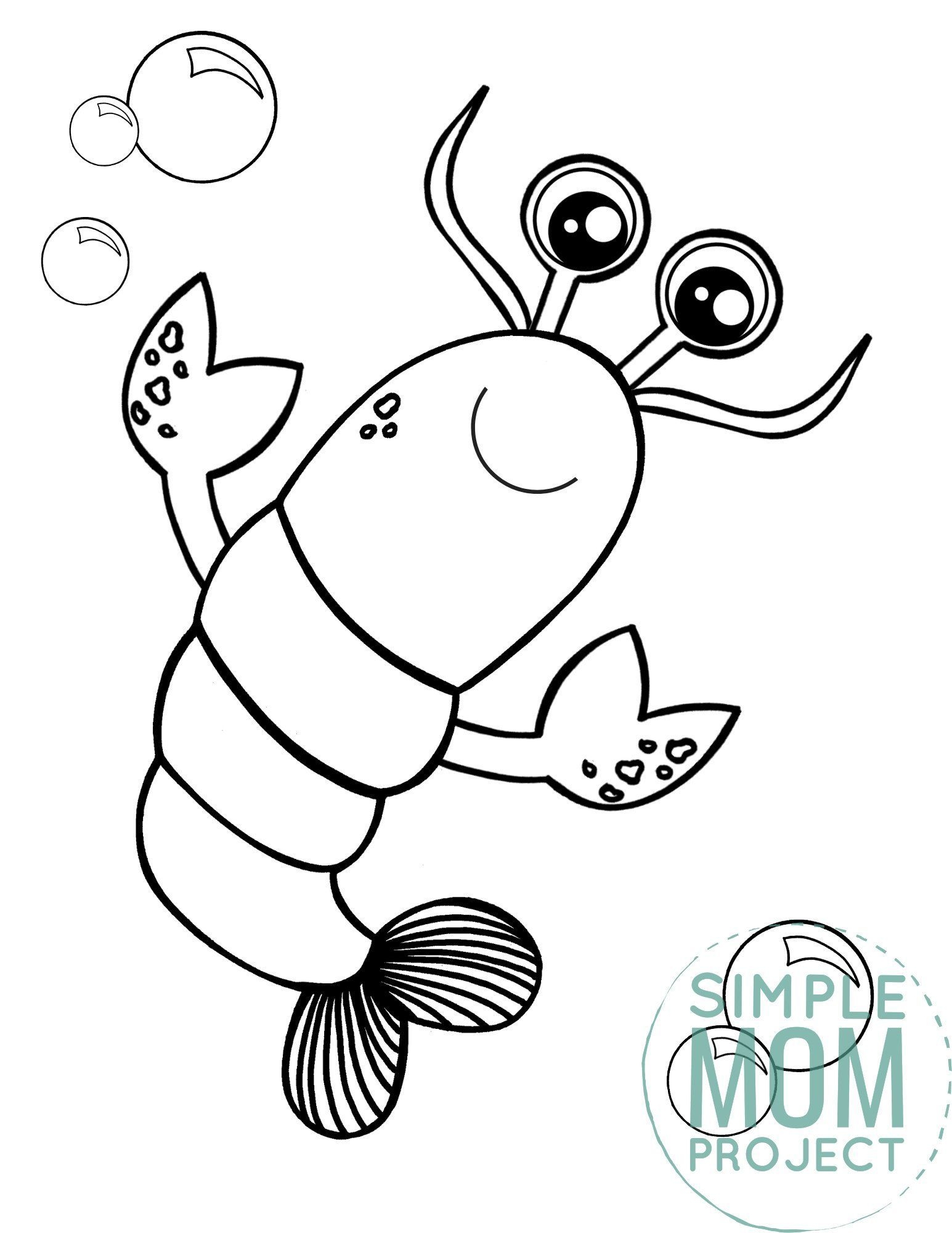 Free Printable Lobster Coloring Page Worksheets Library