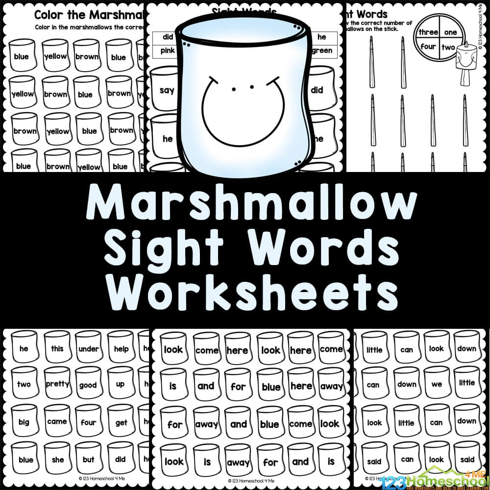 Kindergarten Sight Words Worksheets Pdf Free