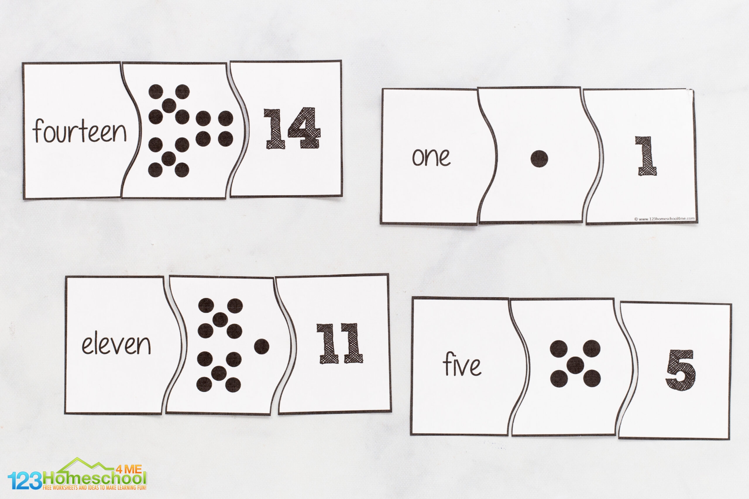 Preschool Printable Trace Puzzles