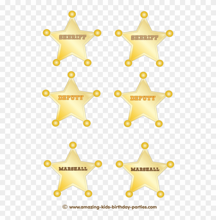 Printable Sheriff Badge Printable Preschool