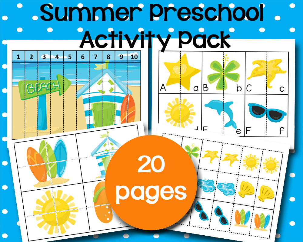 Free Printable Preschool Activities For Summer 