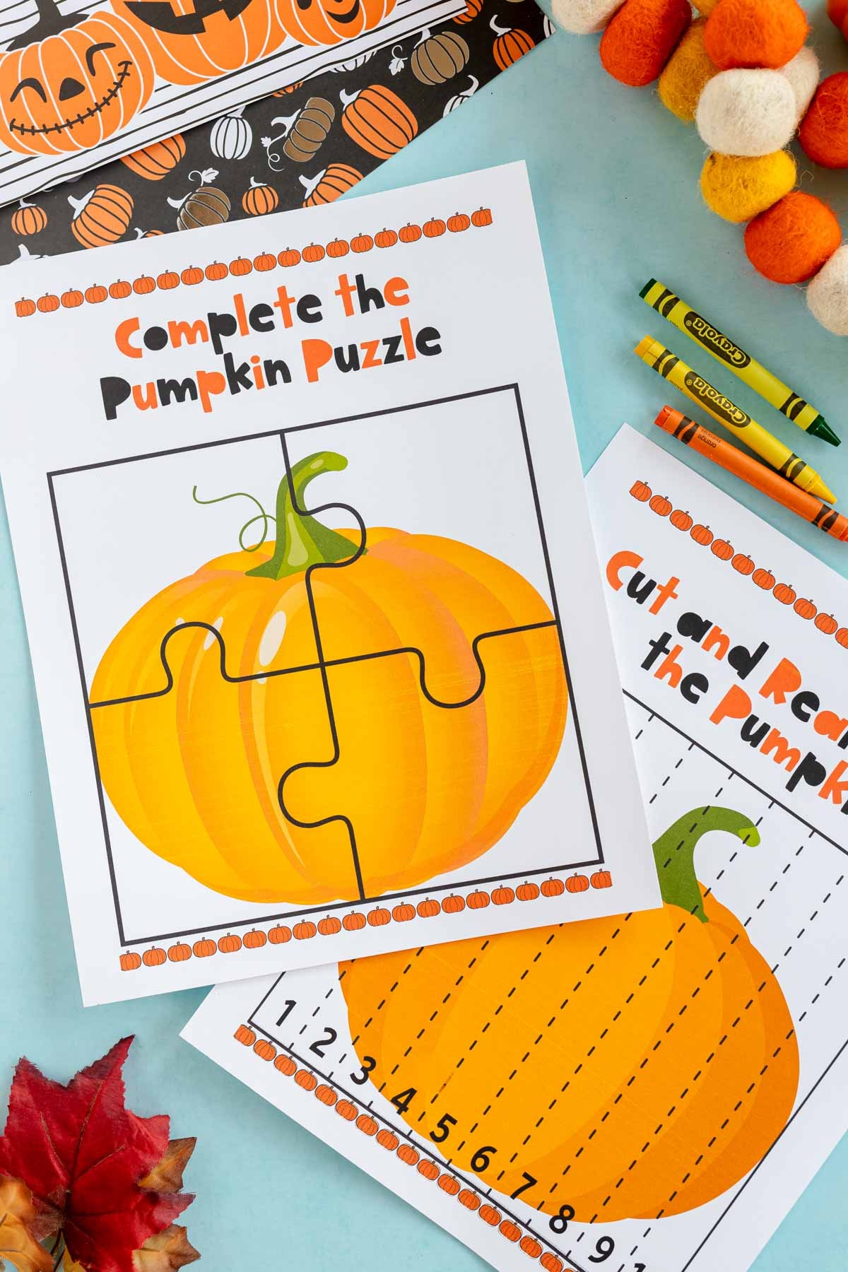 Pumpkin Preschool Printables
