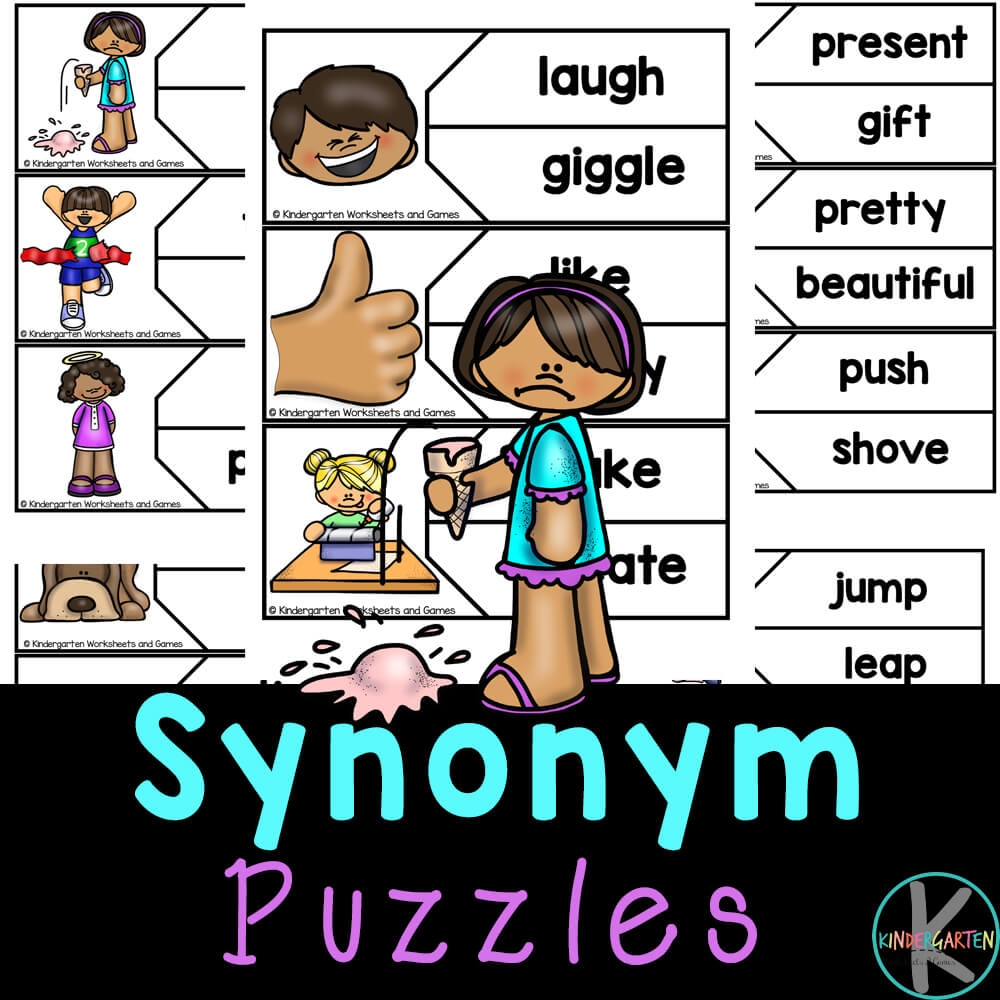 Free Printable Synonym Puzzles For Kinder To Practice Free Printable Synonym Puzzles For Kinder To Practice