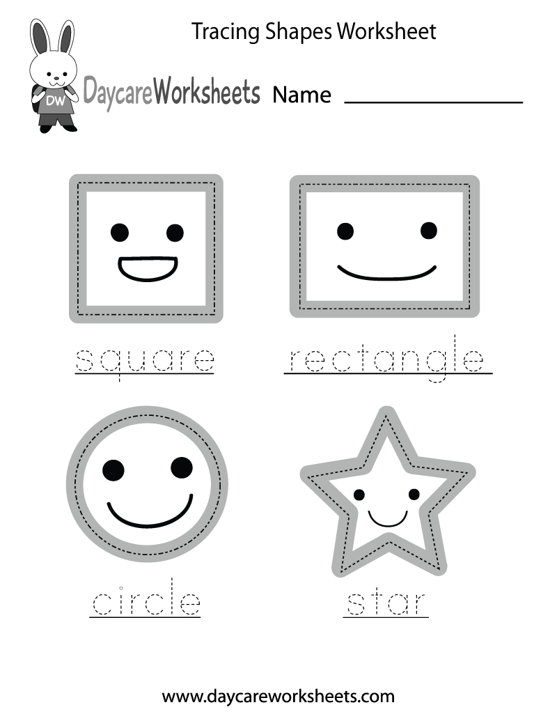 Free Printable Tracing Shapes For Preschool