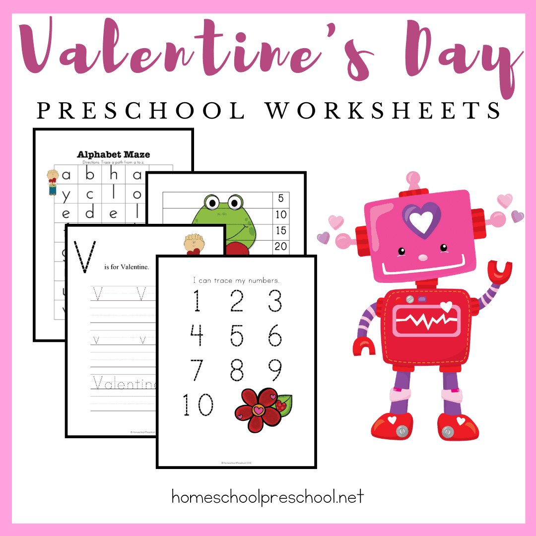 Printable Preschool Valentines Printable Preschool Valentines