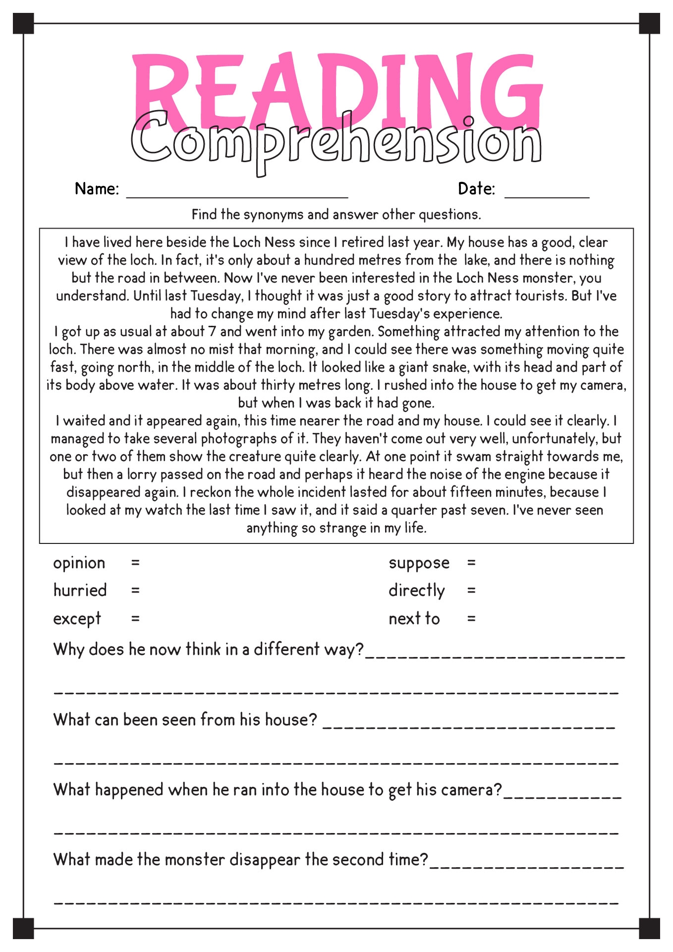 Free Reading Comprehension Worksheet Pdf Download Free Reading Comprehension Worksheet Pdf Png Images Free Worksheets On Clipart Library