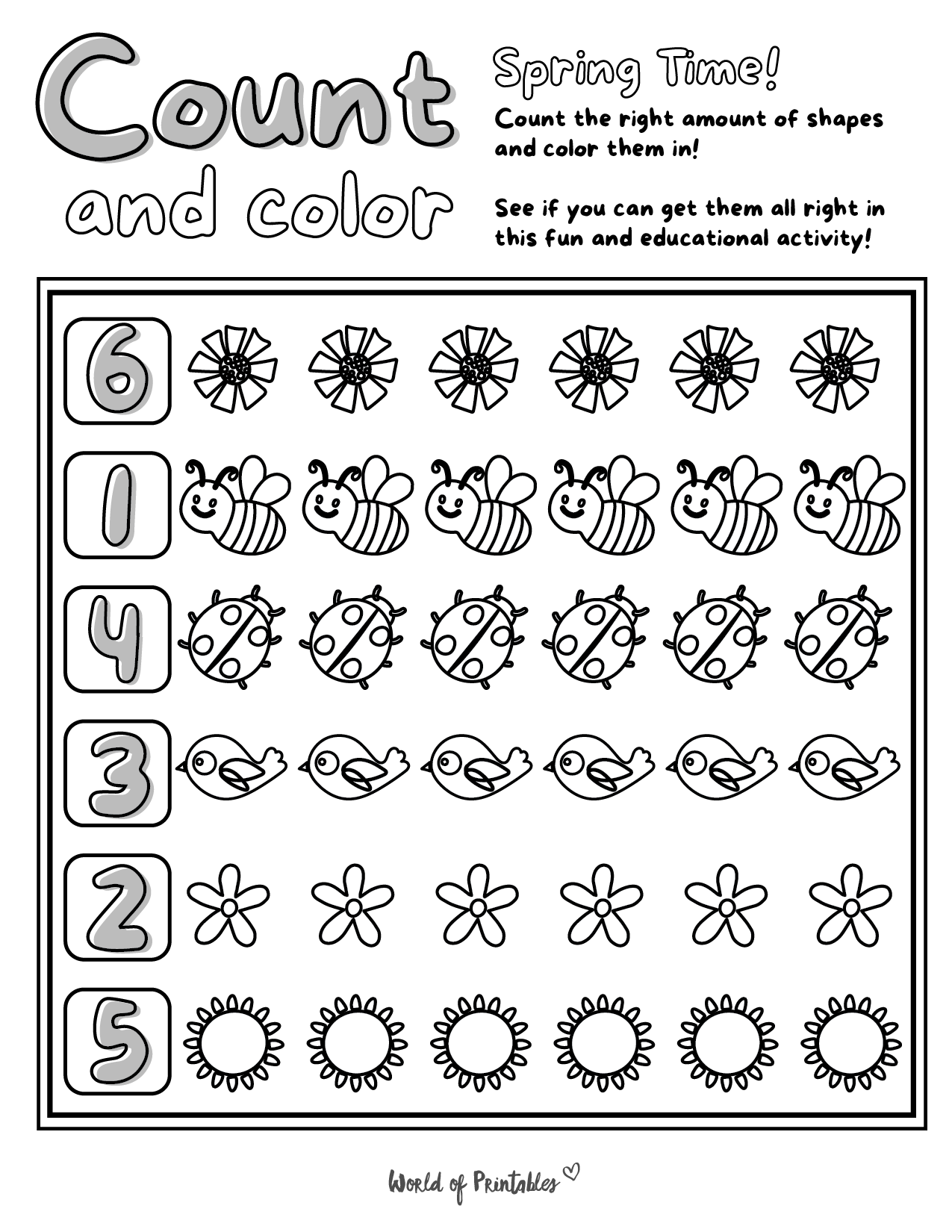 FREE Spring Math Worksheets Distance Learning By Sweet And Petite Worksheets Library