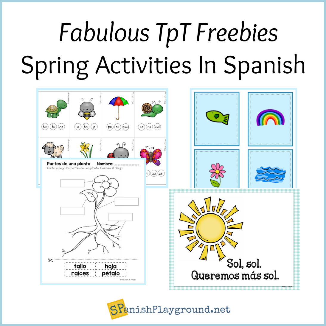 Free Spring Printables In Spanish Spanish Playground