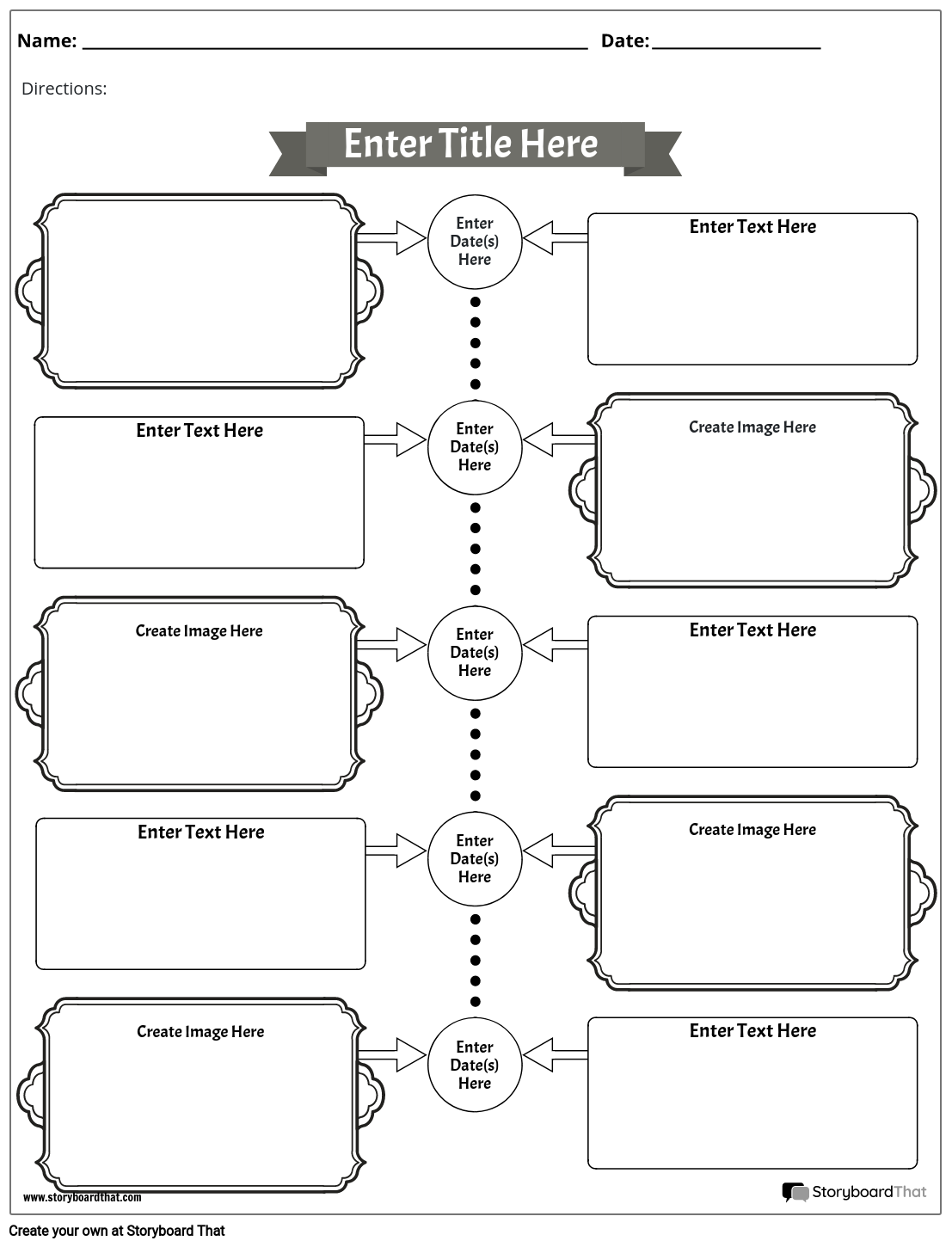 Free Timeline Worksheets Timeline Maker