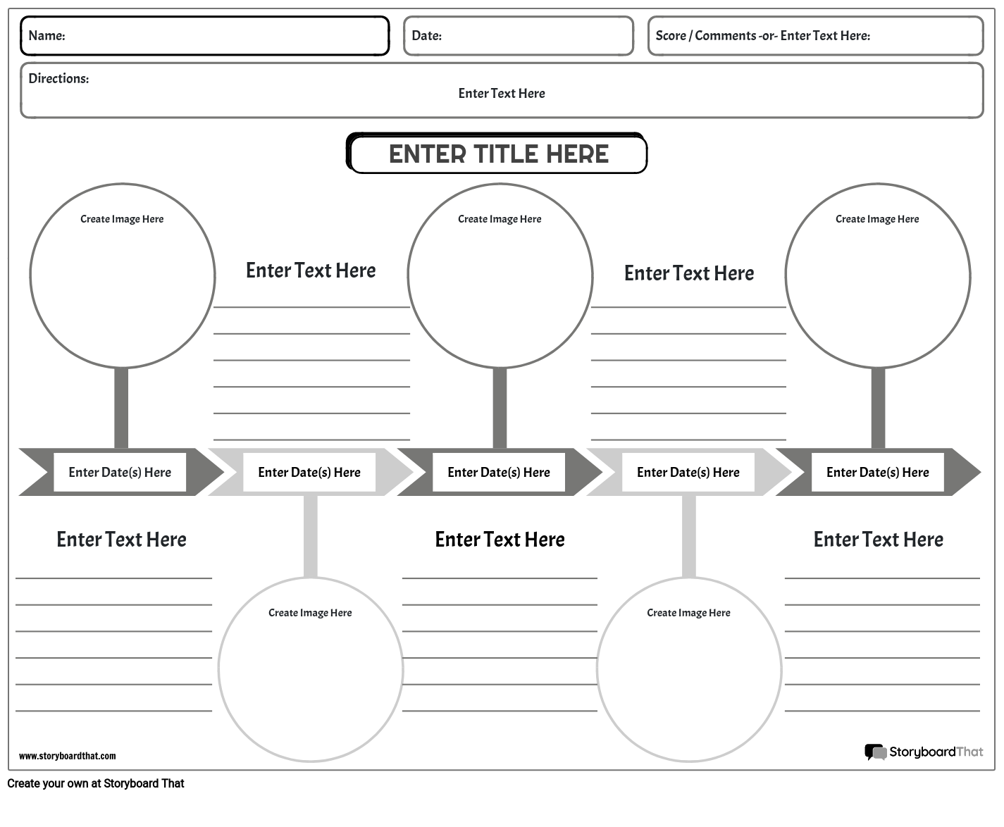 Free Timeline Worksheets Timeline Maker