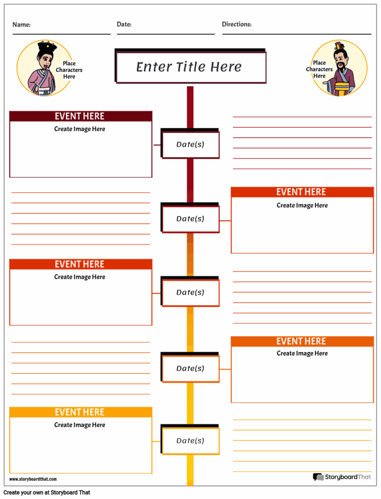 Free Timeline Worksheets Timeline Maker