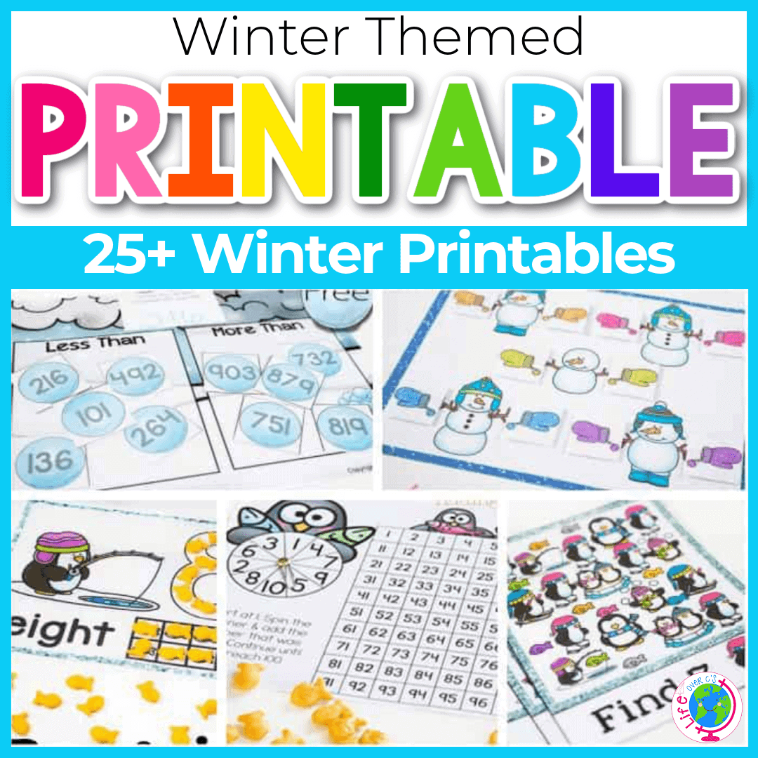 Preschool Winter Activities Printables Pdf