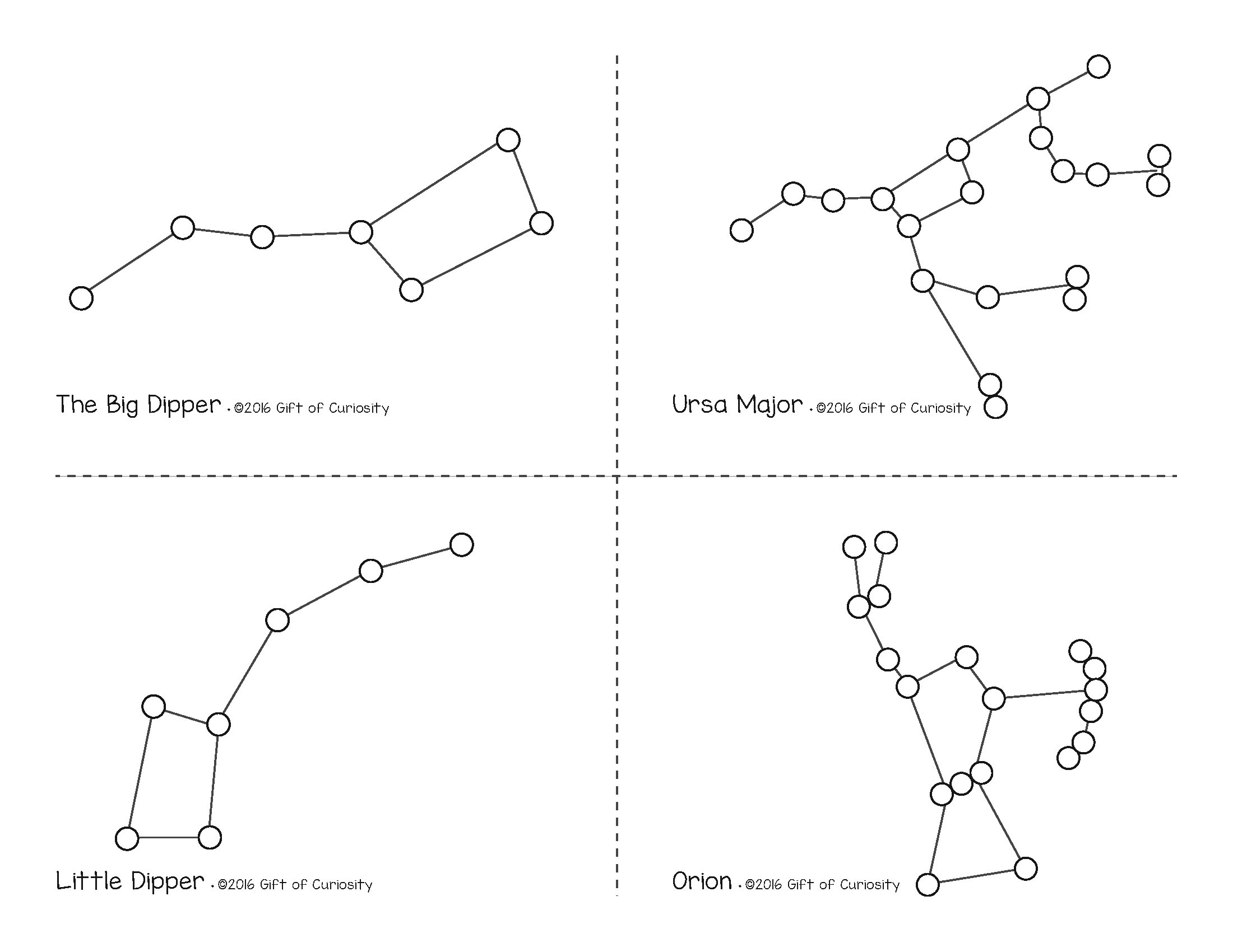 Preschool Constellation Printables