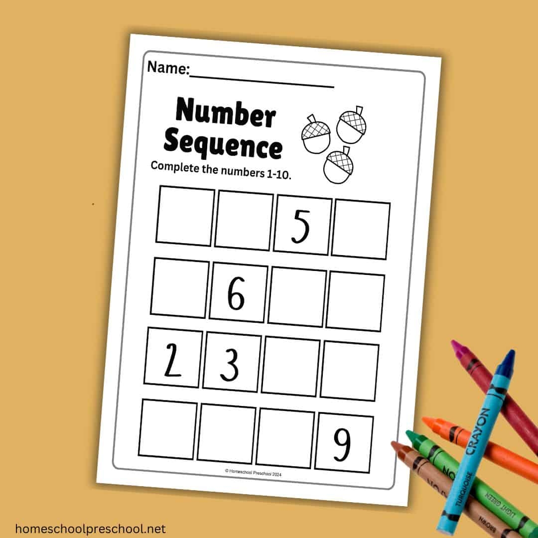 Fun Number Sequence Worksheets For Preschool Math