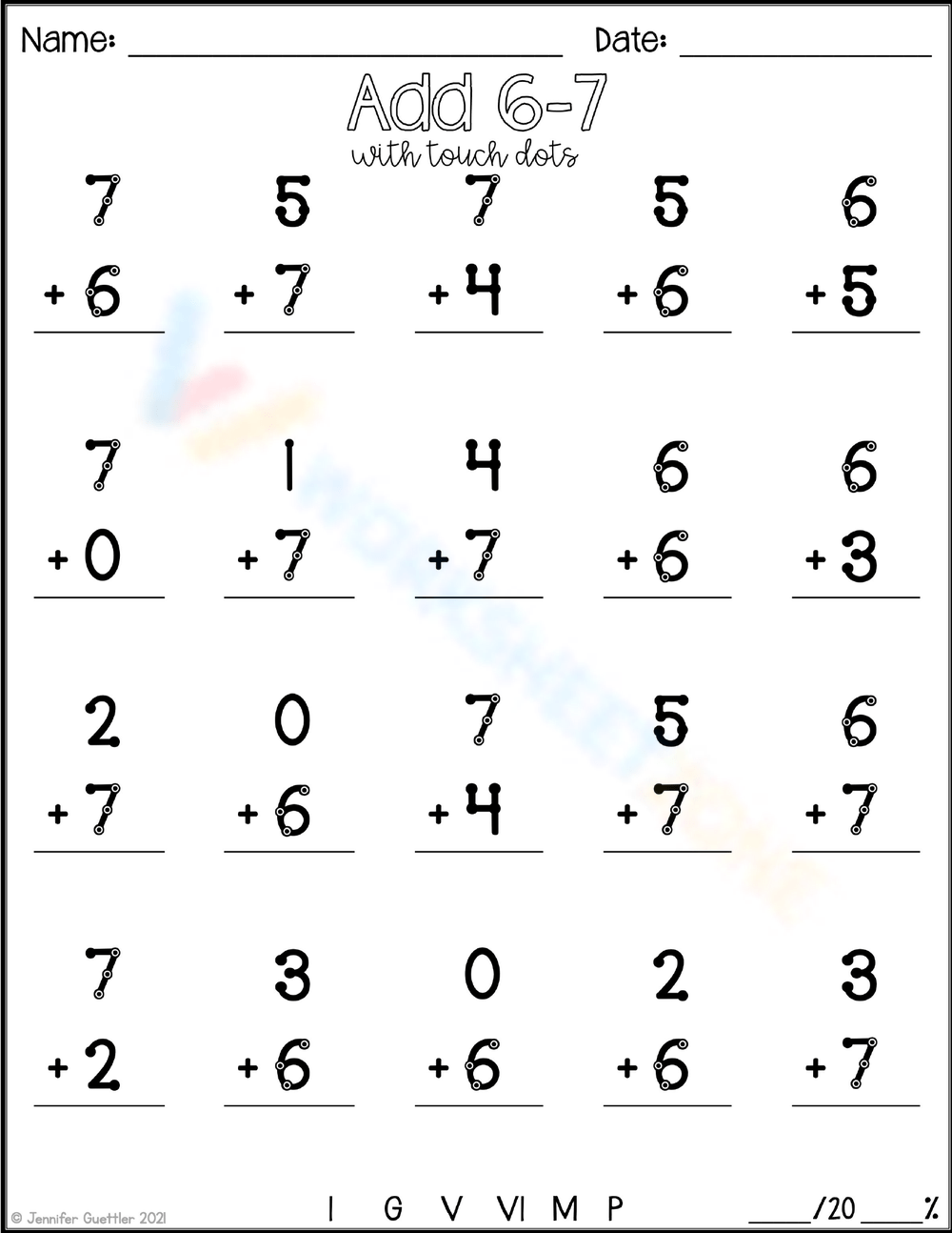 Fun U0026 Creative Touch Math Worksheets Worksheets Library