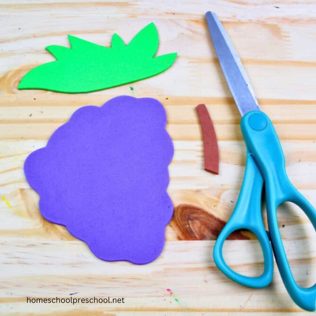 Grapes Printable Template Preschool