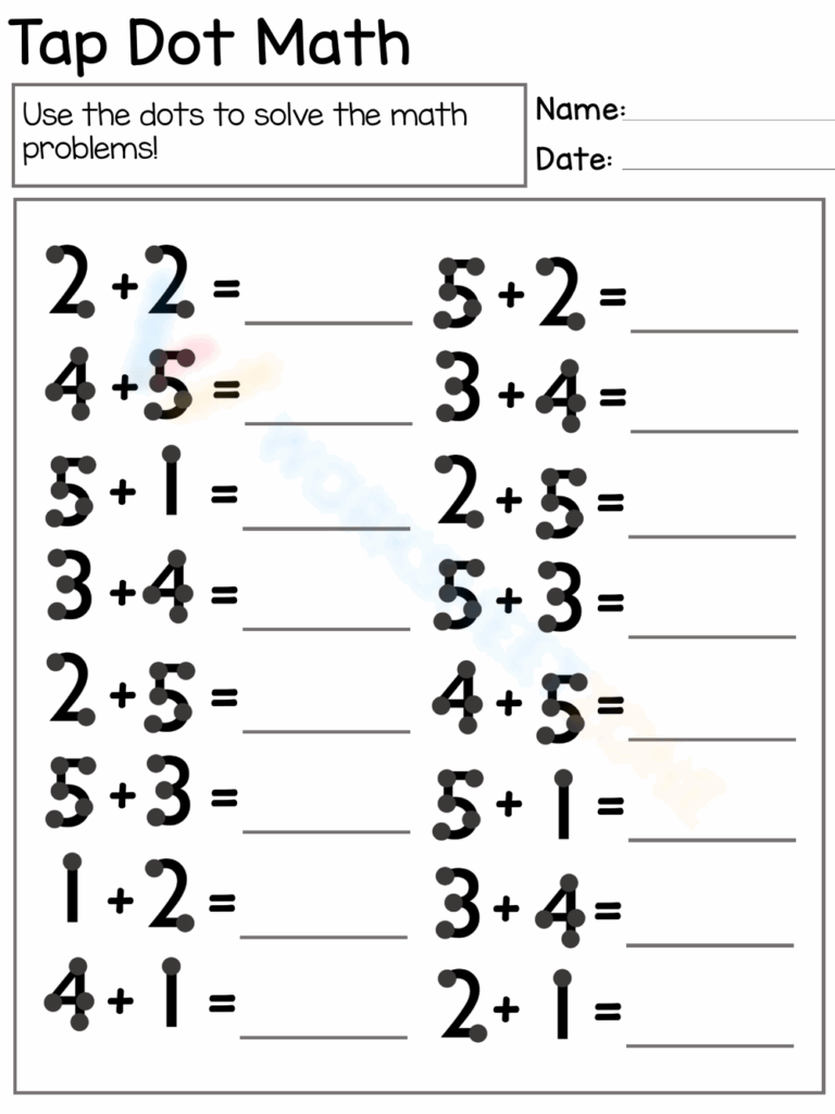 Grade 3 Touch Math Worksheets 2025