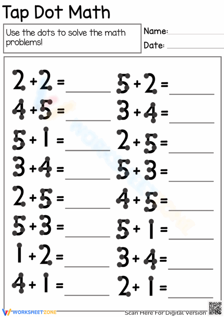 Grade 3 Touch Math Worksheets 2025