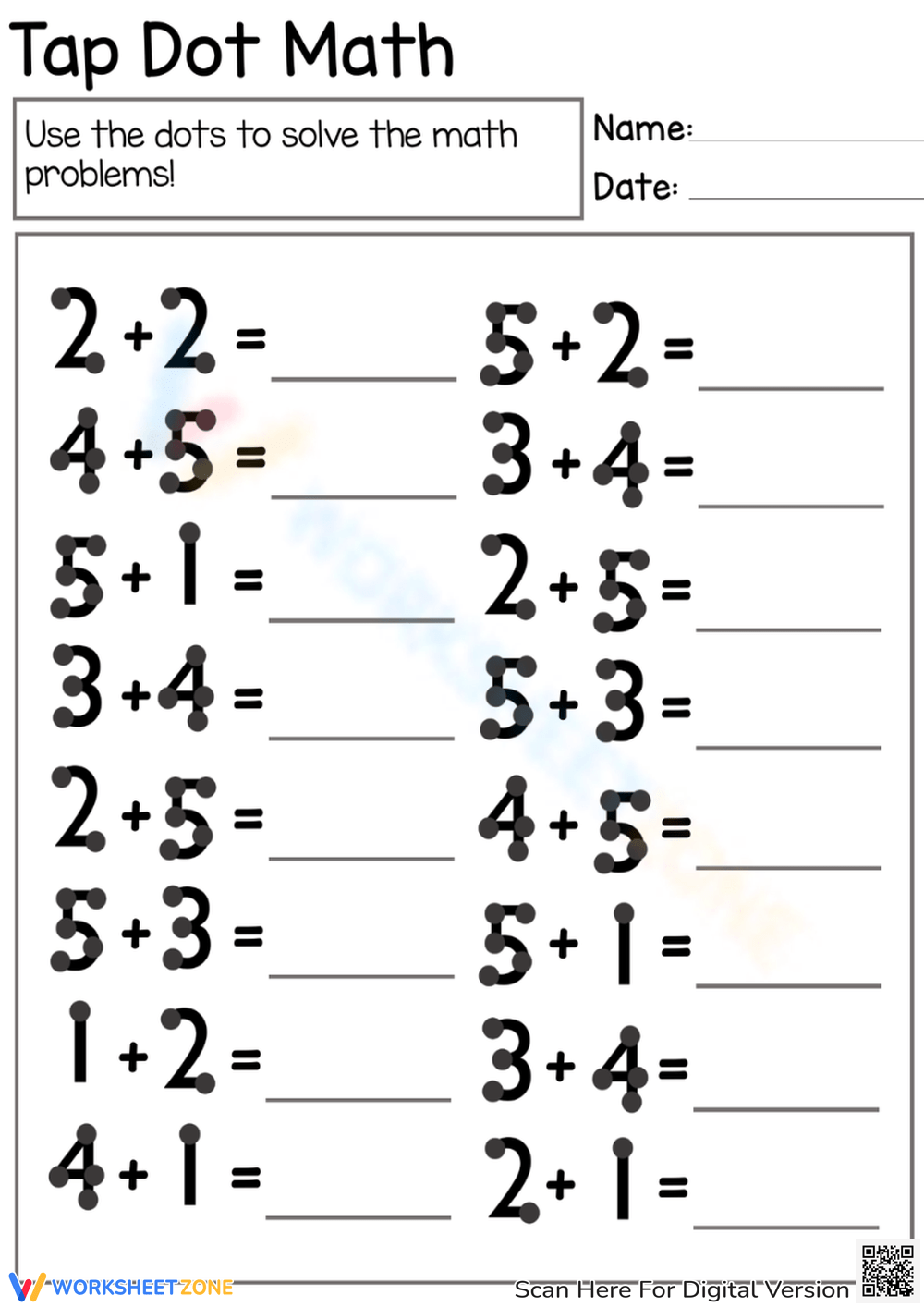 Grade 3 Touch Math Worksheets 2025