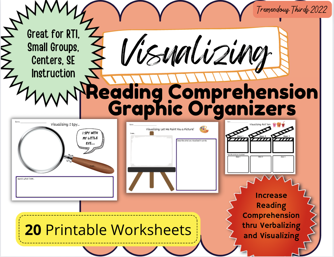 Graphic Organizer Worksheets Visualizing Strategy For Reading Comprehension