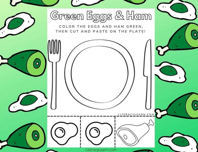 Green Eggs U0026 Ham Printable Worksheet Literacy Learn