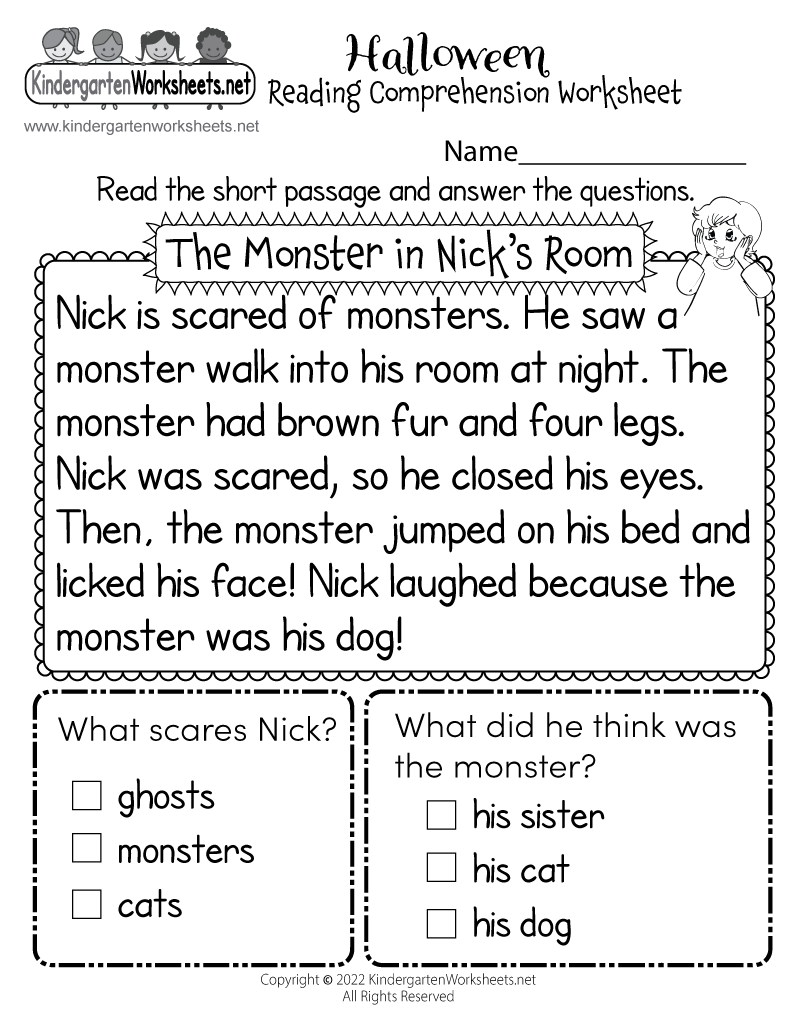 Halloween Worksheets Free Printable