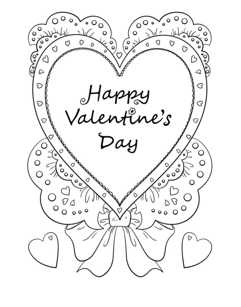 Happy Valentine s Day Coloring Page Heart Coloring Page Valentine Coloring Sheet Kids Adult Coloring Valentines Printable Love Day Etsy New Zealand
