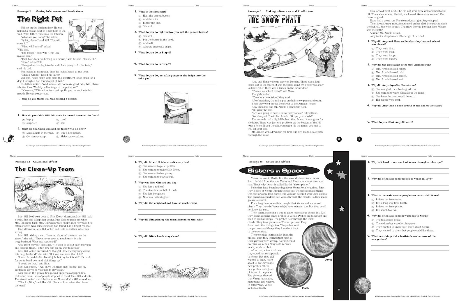 Hi Lo Passages To Build Comprehension G3 U0026 G4