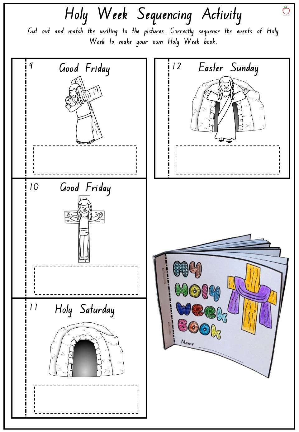 Holy Week Printables For Preschoolers