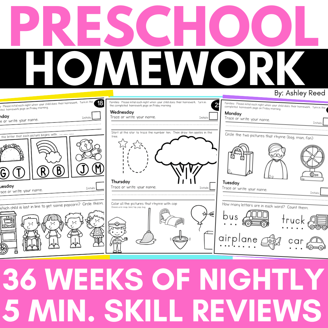Homework For Preschool Why Parents And Kids Actually Love It 