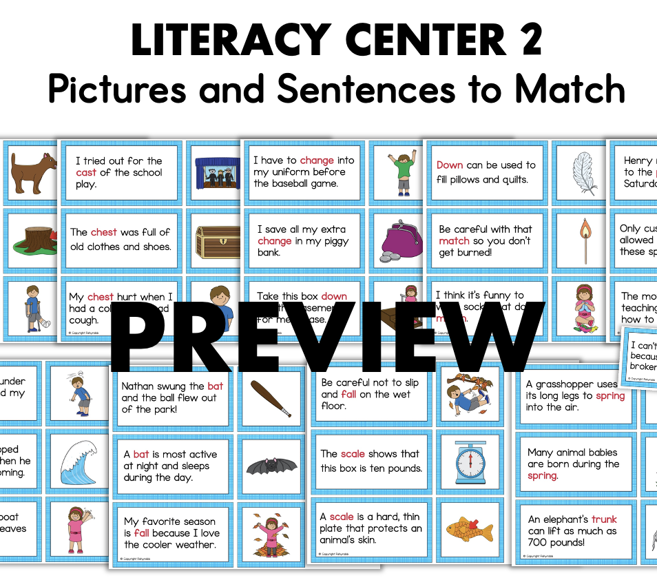 Multi Meaning Words Kindergarten Worksheet