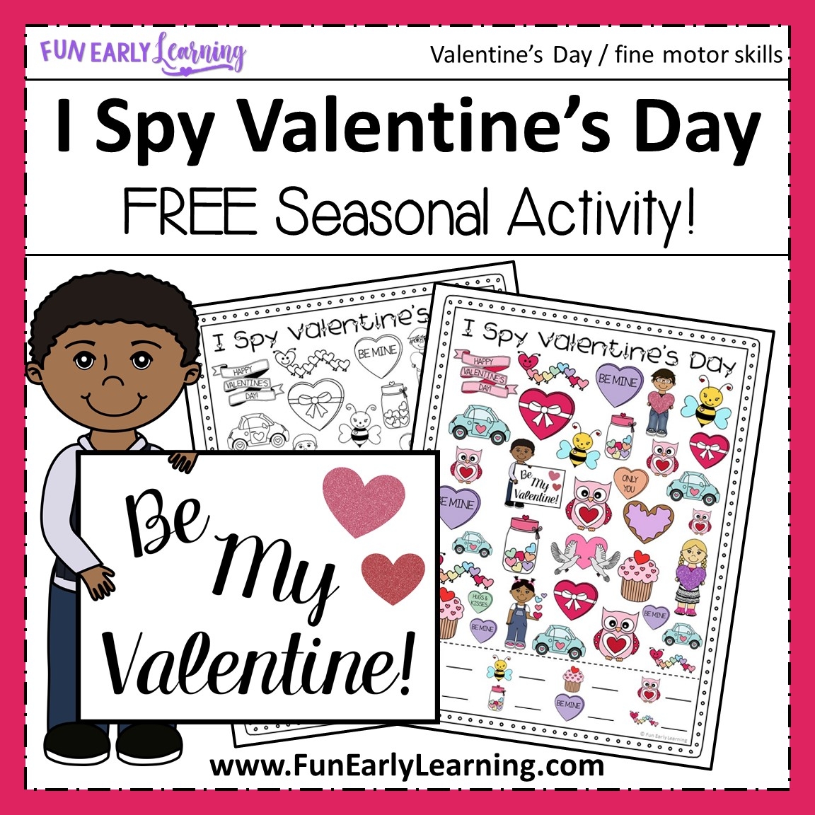 I Spy Valentine s Day Free Printable Fun Early Learning I Spy Valentine s Day Free Printable Fun Early Learning