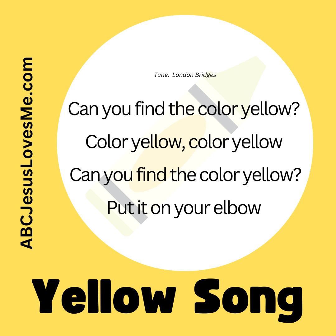 Ideas To Teach The Color Yellow ABCJesusLovesMe