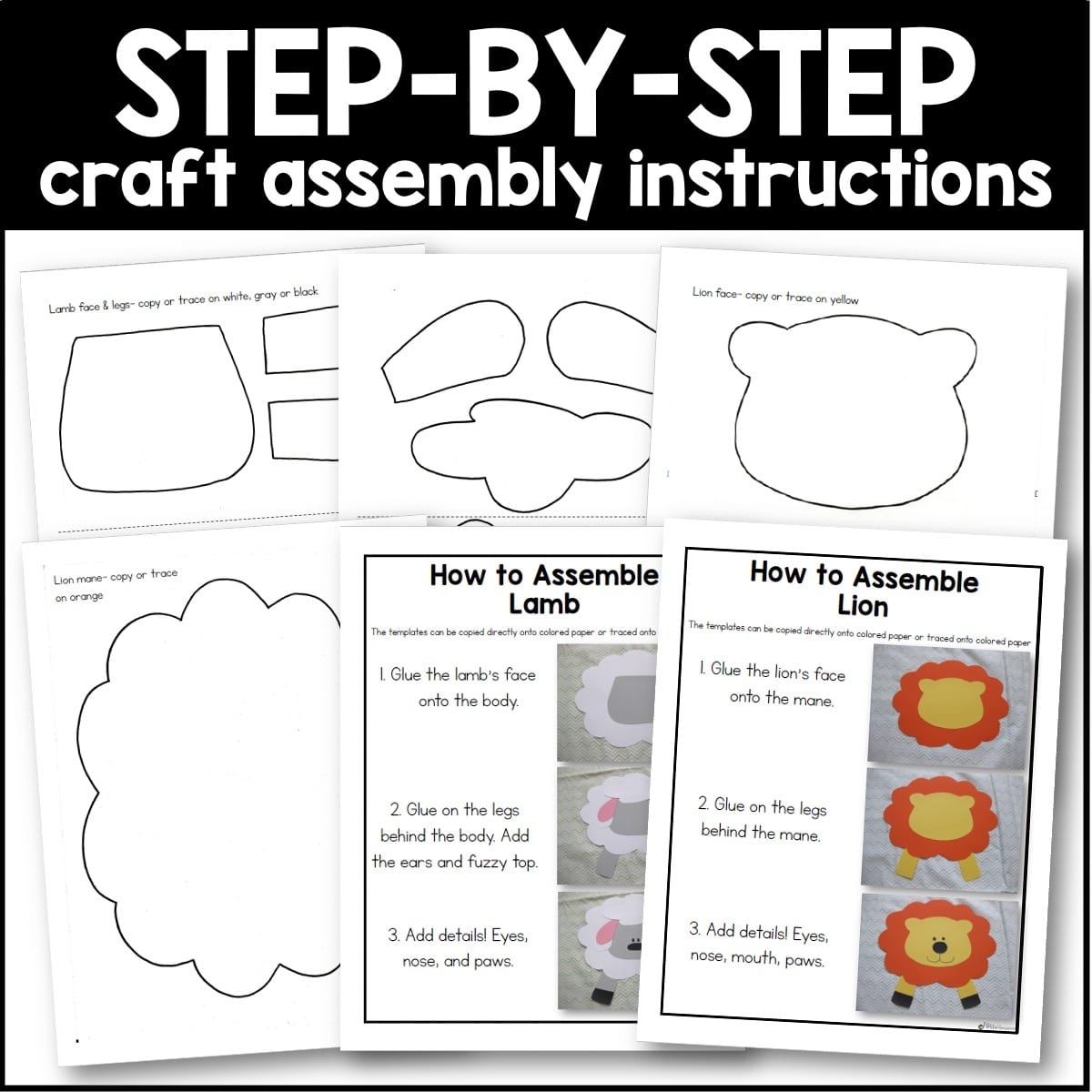 In Like A Lion Out Like A Lamb Lion And Lamb Craft Miss Kindergarten