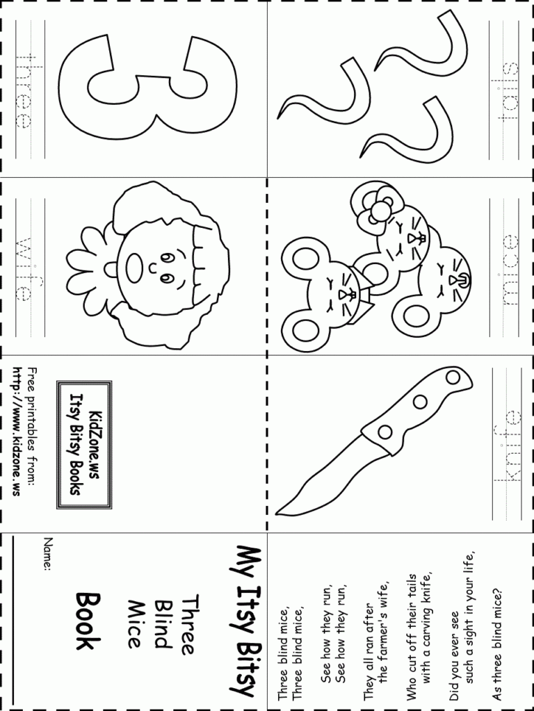 Itsy Bitsy Book Three Blind Mice