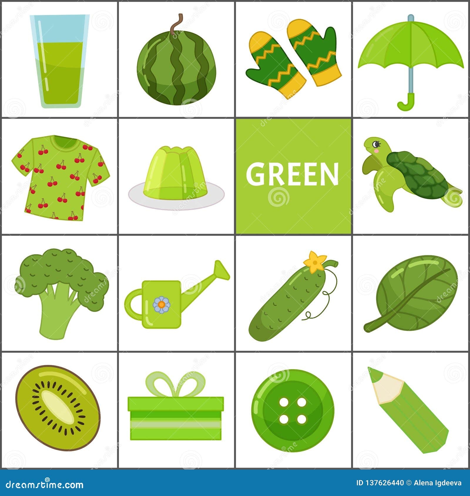 Kids Learning Material Stock Vector Illustration Of Leaf 137626440