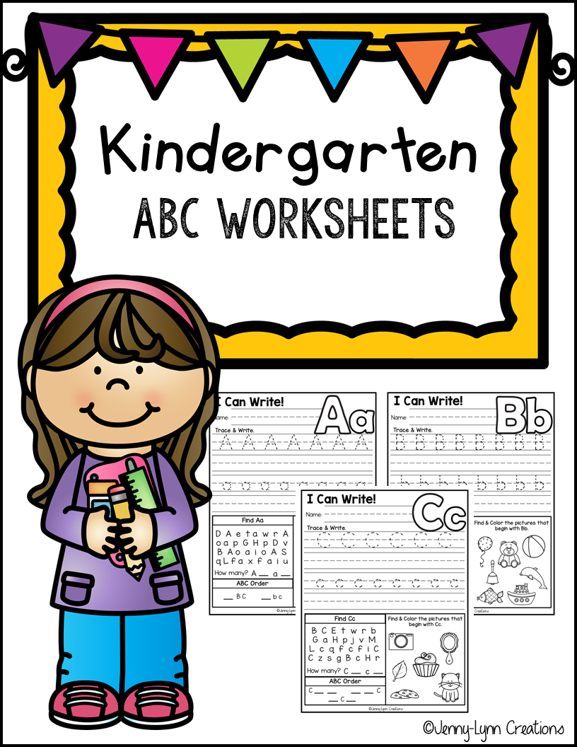 Kindergarten Abc Worksheets Free