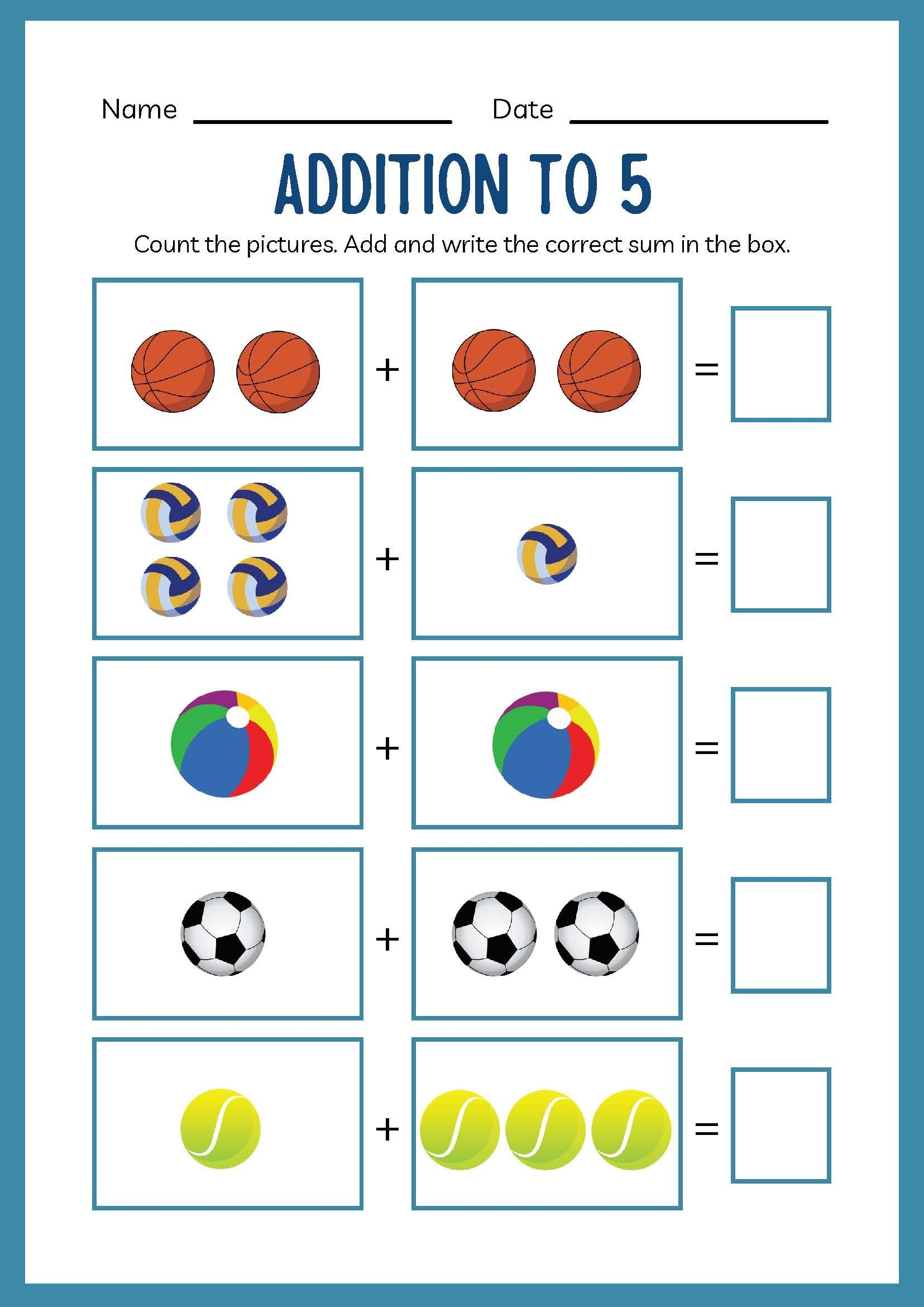 Kindergarten Addition Math Worksheet By Cybersell Raket PH