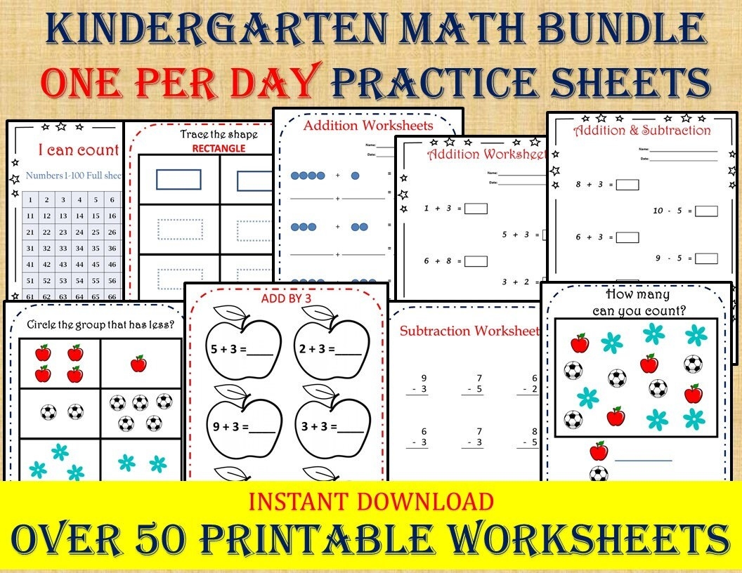 Saxon Math Kindergarten Worksheets