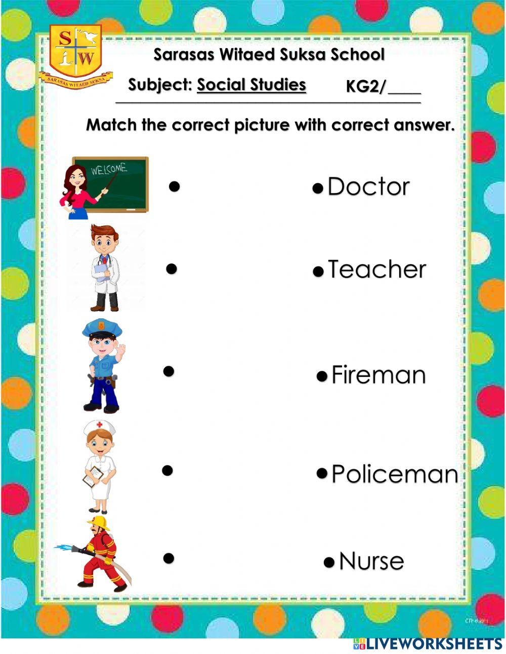 Kindergarten Social Studies Worksheets And Free Printables Worksheets Library