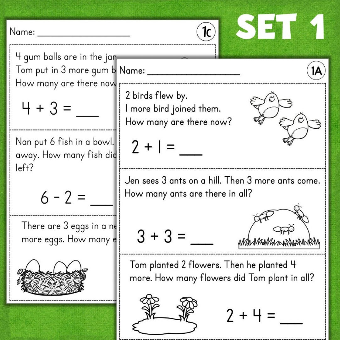 Kindergarten Math Equations Ball Worksheets