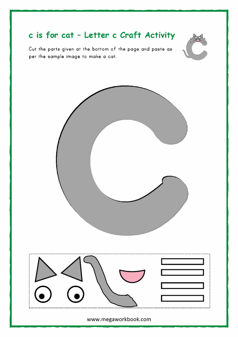 Letter C Activities Letter C Worksheets Letter C Activities For Preschoolers Letter C Printables MegaWorkbook