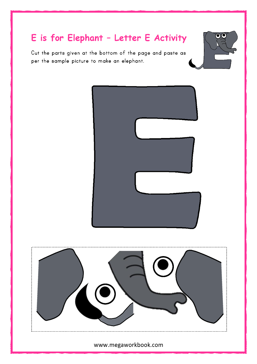 Free Printable Worksheets For Letter E
