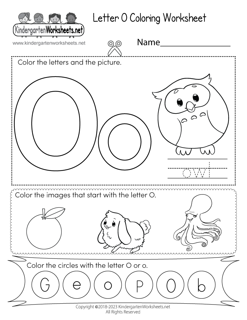 Letter O Coloring Worksheet Free Printable Digital U0026 PDF Letter O Coloring Worksheet Free Printable Digital U0026 PDF