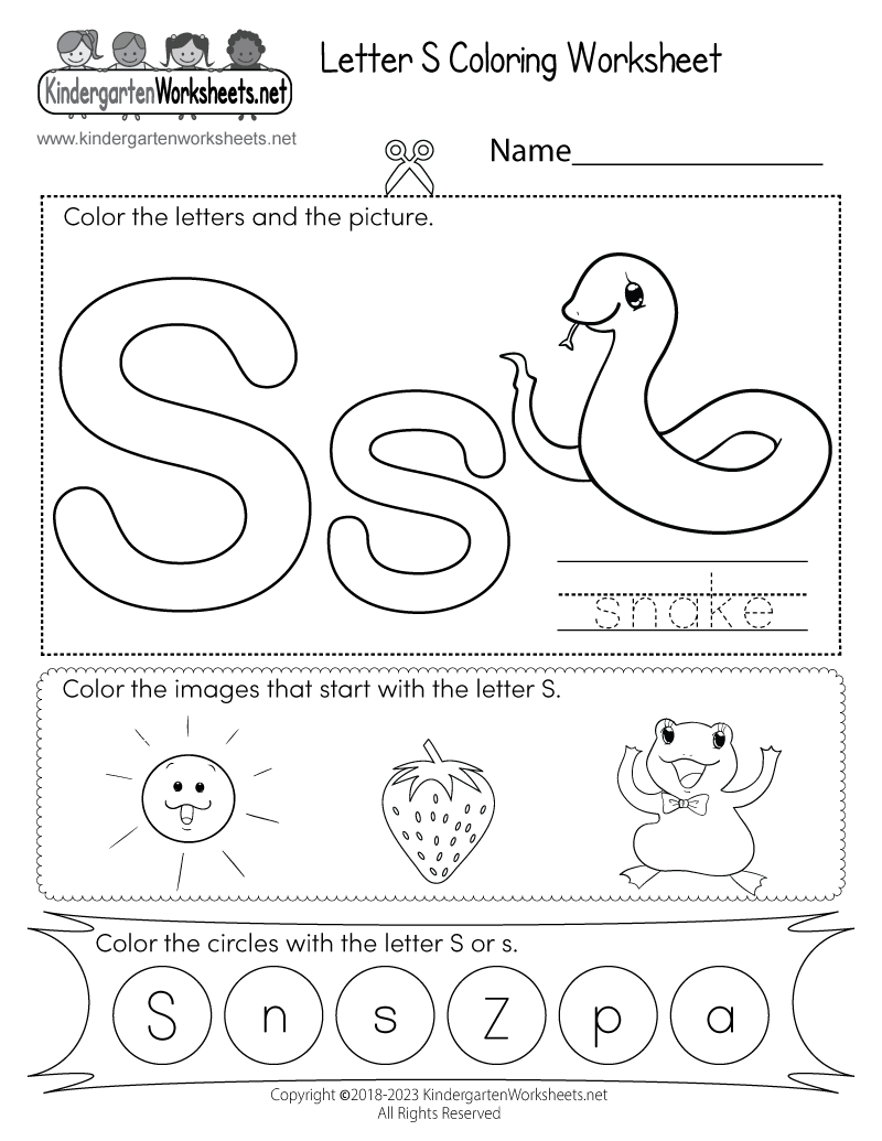 Letter S Coloring Worksheet Free Printable Digital U0026 PDF Letter S Coloring Worksheet Free Printable Digital U0026 PDF