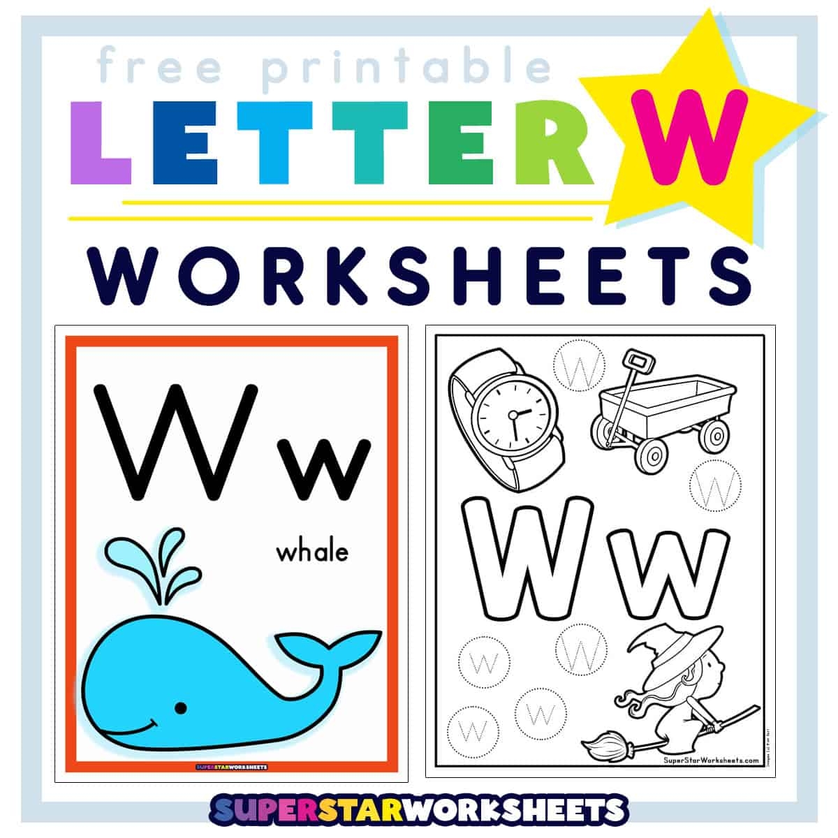 Printable Preschool Writing W