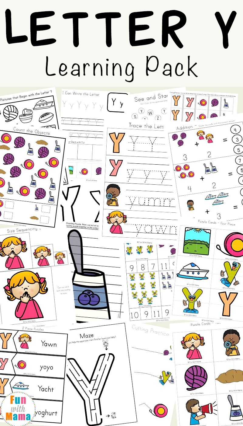 Letter Y Maze Preschool Free Printable
