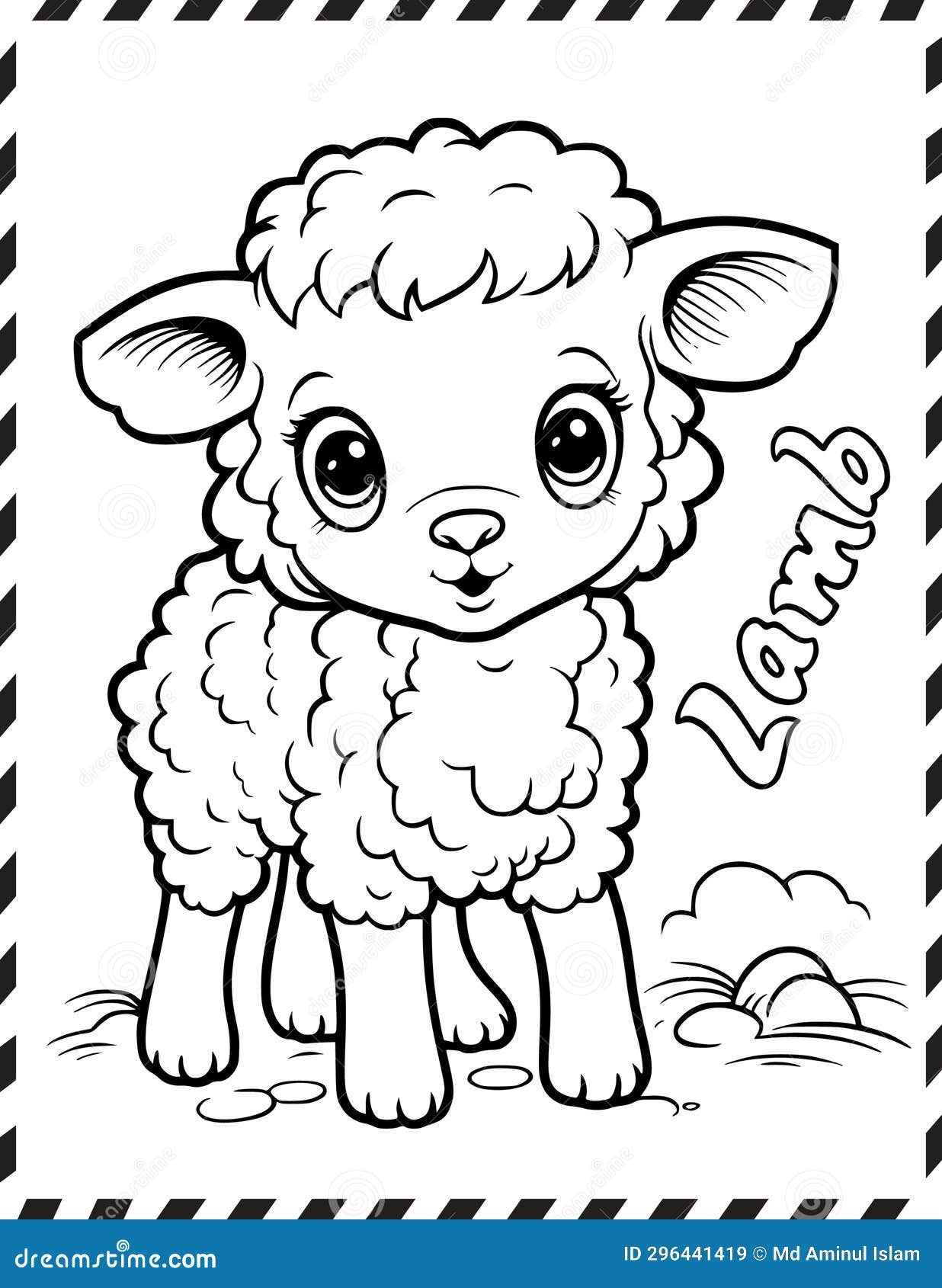 Lion And Lamb Preschool Printable
