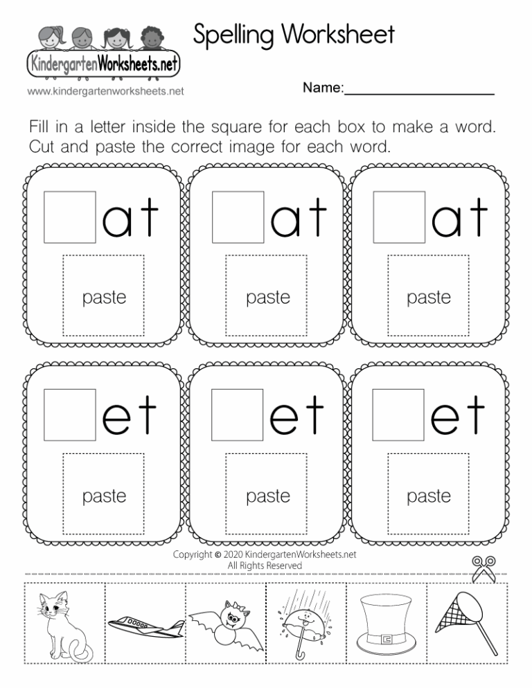 Making Words Printables Kindergarten Mom Worksheets Library