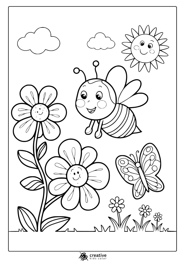 May Coloring Pages Free U0026 Fun Spring Printables